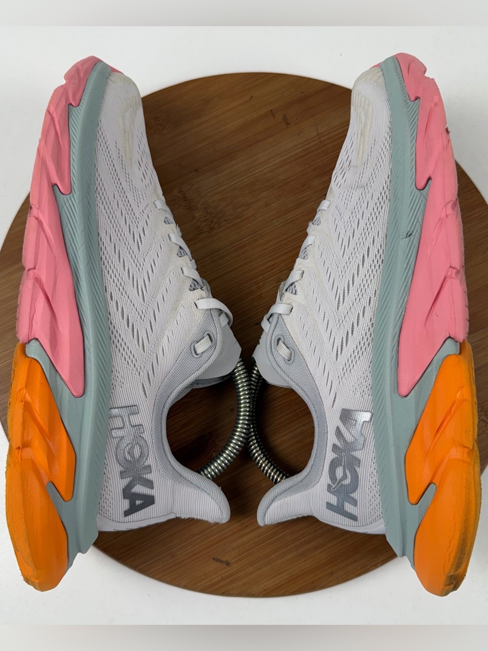 Hoka One One Clifton Edge Women's White Running Shoes - Picture 7 of 9